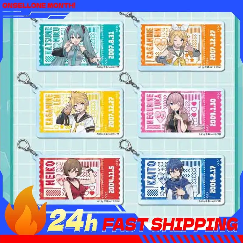 

Hatsune Miku почтовая карта акриловый кулон Коллекционная фигурка Megurine Luka акриловый брелок Kagamine Rin аксессуар KAITO Toys