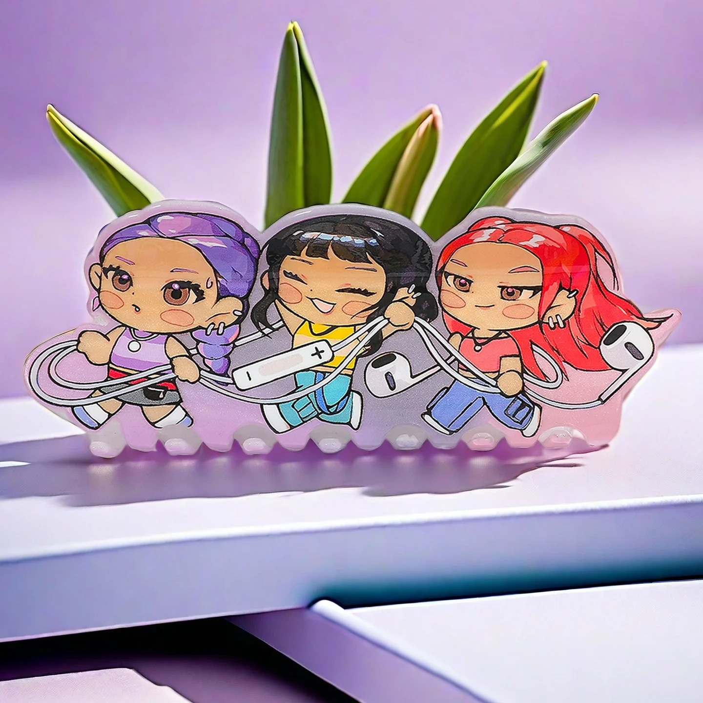 KPOP Witch Hunter Group süße Mädchen-Haarklammer, eine multifunktionale Haar-Accessoire-Haarklammer, die zum Dekorieren von Haaren verwendet wird