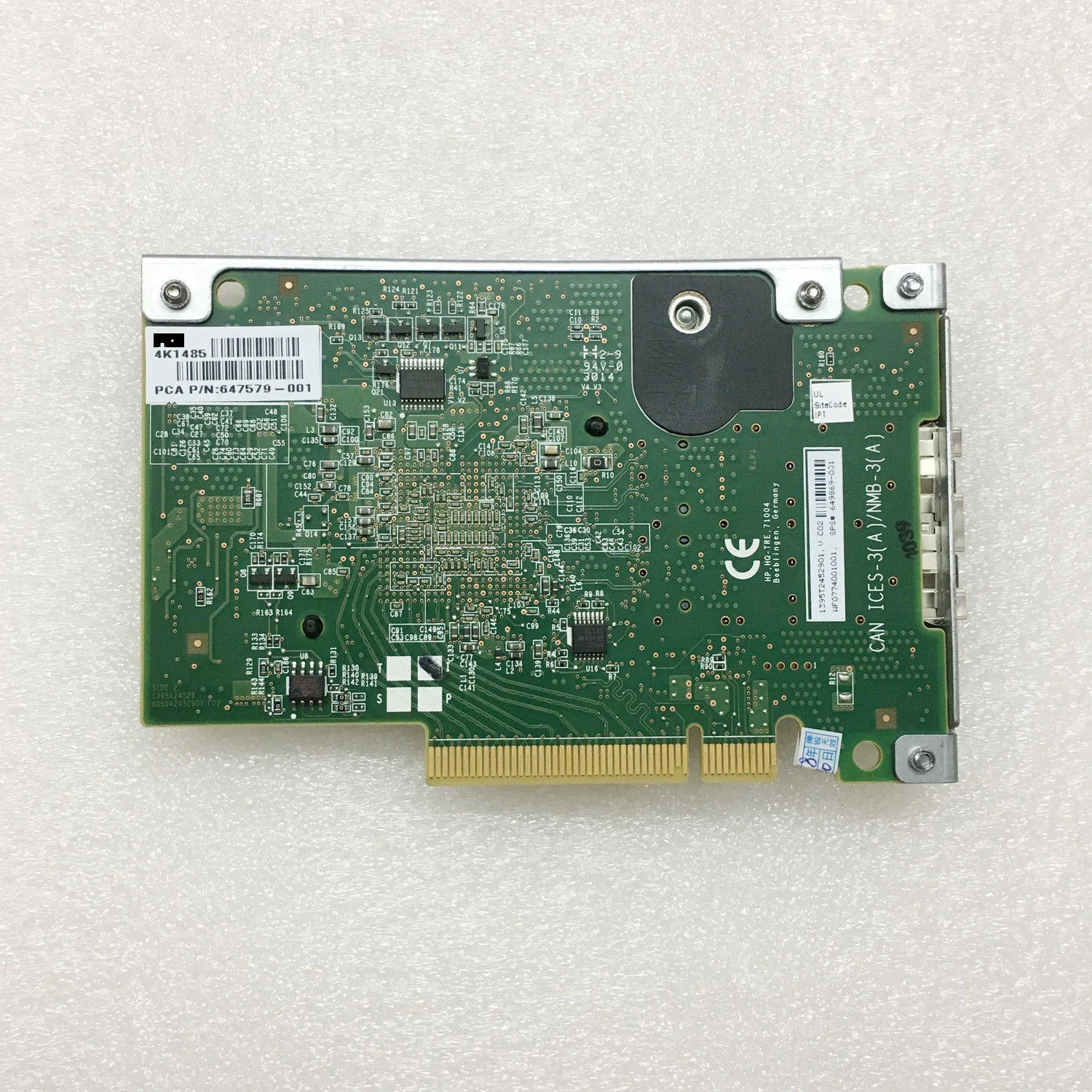 Proliant Gen8 530FLR-SFP+ 2-Port 10Gb 10GbE Ethernet 647581-B21 649869-001