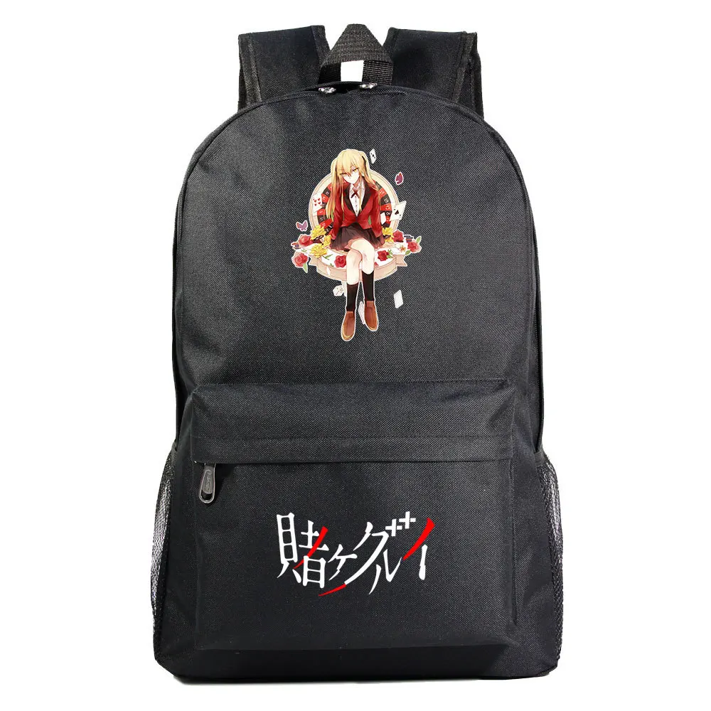 

Anime Kakegurui Schoolbag Backpack for Girls Boys Mochila Teens Cool Travel Knapsack Rucksack Kids School Bags