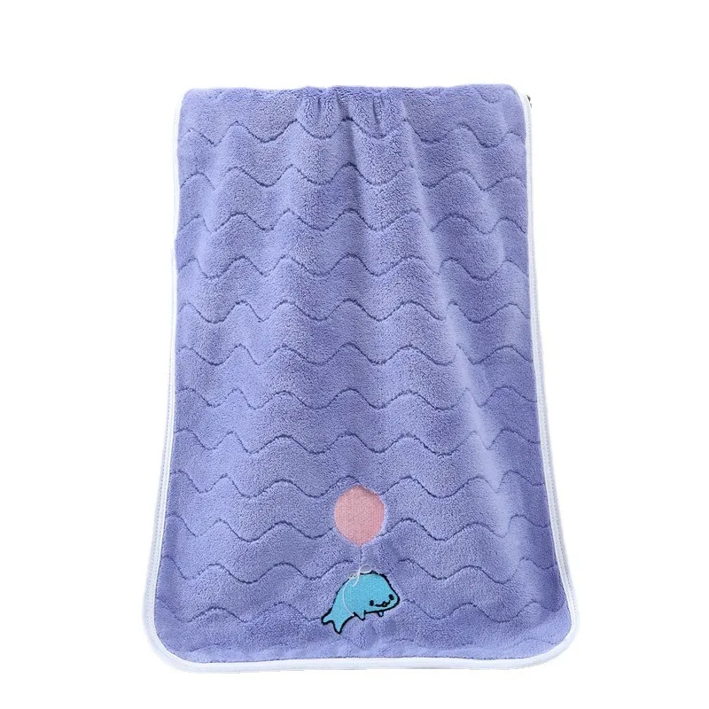 Baby Bath Towel Boys Girls Coral Velvet Cute Soft Absorbent Children Towels for Newborn Infant Kids Washcloth Face Towel 50x25cm