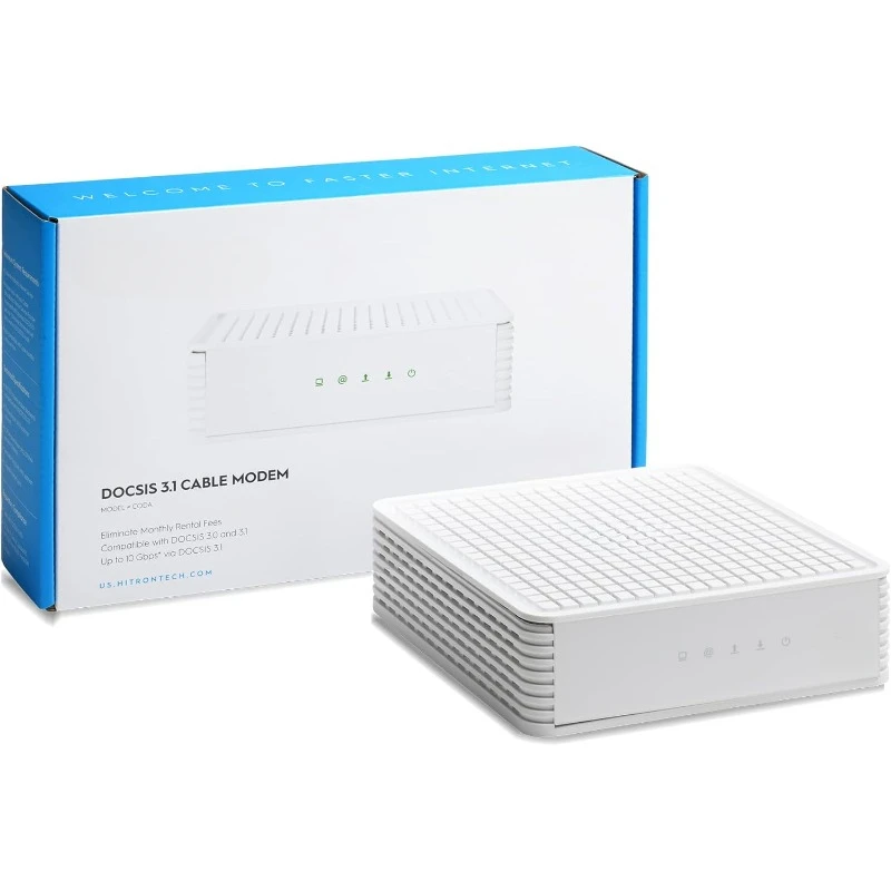 

CODA DOCSIS 3.1 Modem 1 Gbps Max Internet Speeds Certified with Comcast Xfinity, Charter Spectrum