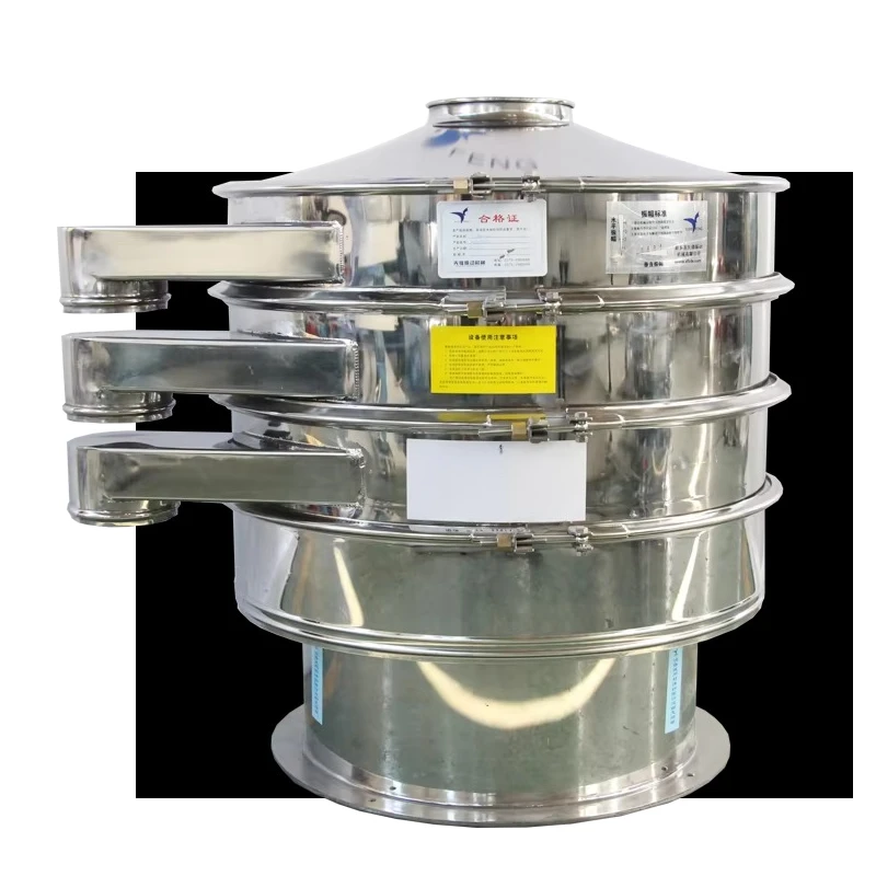 Seed Processing Rotary Vibrating Screen - Sieves Wheat, Corn & Soybean Seeds, Removes Impurities for Grain Cleaning & Grading