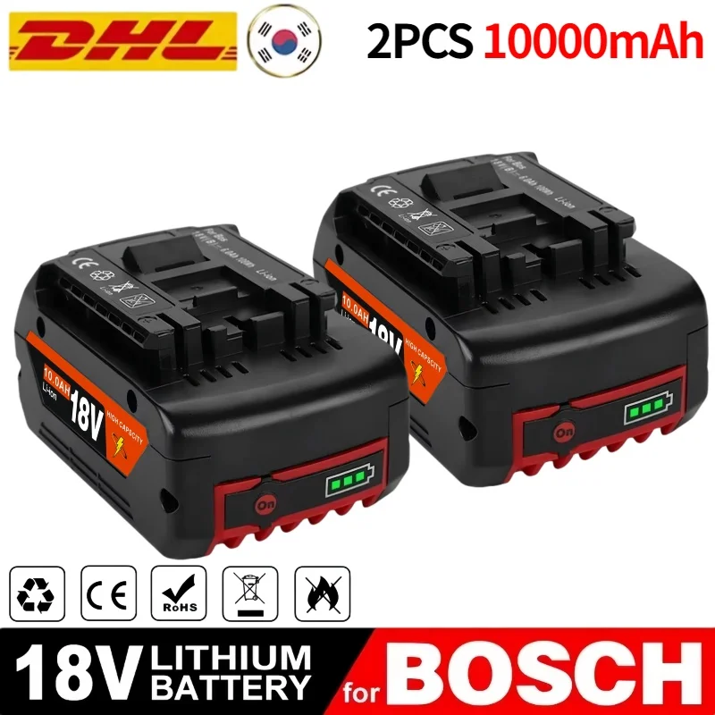 

18V 8000mAh for Bosch BAT618 Battery✅Professional GBA GBHGSR GSB BAT620 BAT609G BAT614 Electric Drill Replacement Battery
