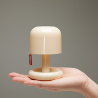 Mini Desktop Sunset Night Lamp Creative USB Rechargeable Mushroom Style Led Night Light for Coffee Bar Home Decor Bedroom