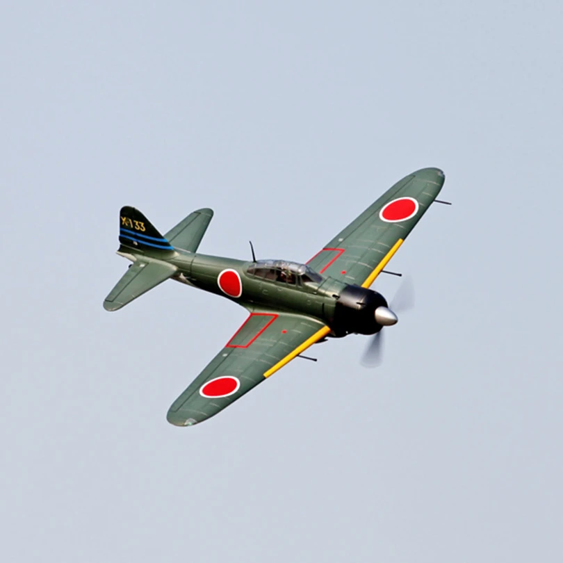 FMSRC RC Airplane 1400MM 1.4M  Zero Fighter Green 6CH with Flaps Retracts PNP  Warbird Remote Control Model Plane Aircraft