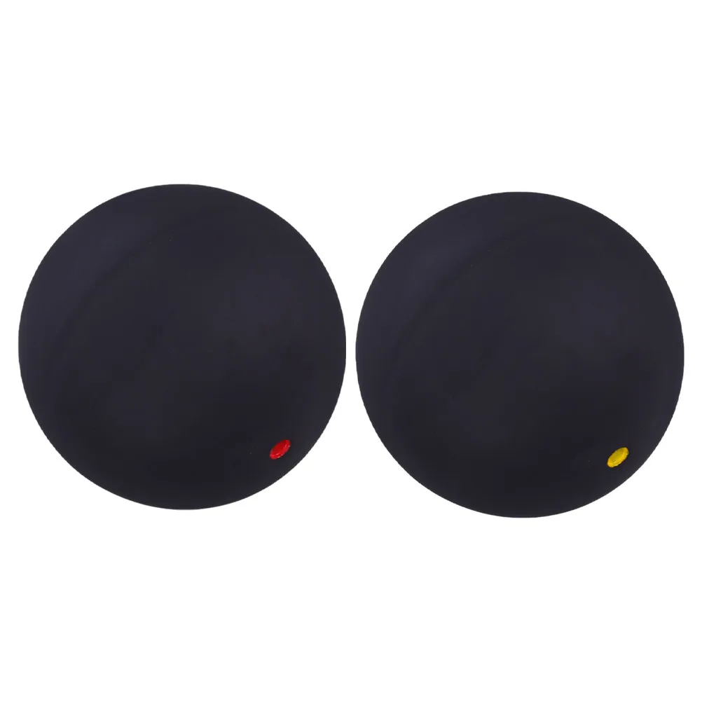 

2Pcs Official Squash Ball Rubber Elastic Training Ball for Competitive Practice Indoor Outdoor Sports Balls Bulk Reaction