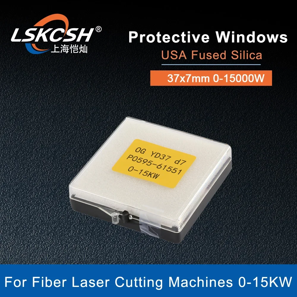    High Quality Fiber Laser Protective Windows D37 T7 Quartz Fused Silica P0595-61551  Procutter 15000W