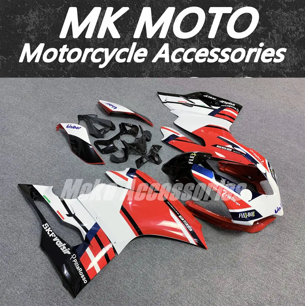 

Fairings Kit Fit For Panigale 899 1199 2012 2013 2014 Bodywork Set Abs High Quality Injection Red/white New