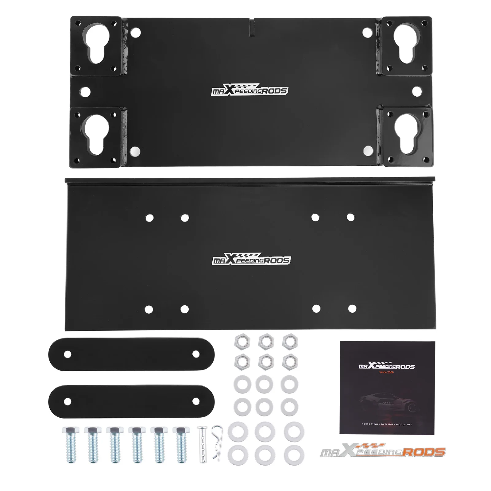 Heavy-Duty Steel UTV Winch Mounting Bracket for Trailer Floor ,Winch Mounting Bracket,