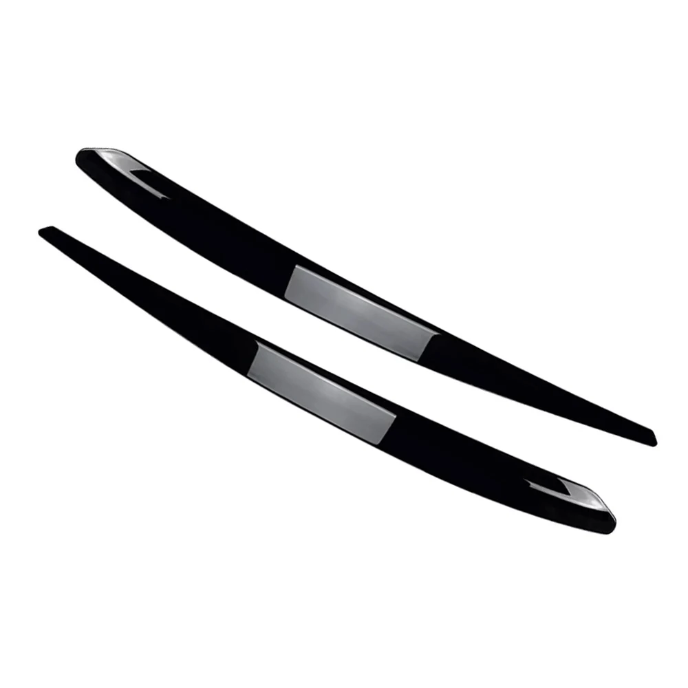 2Pcs Car Headlight Head Lamp Eyebrow Headlight Cover Trim Sticker for Skoda Superb B8 2015 2016 2017 2018 2019