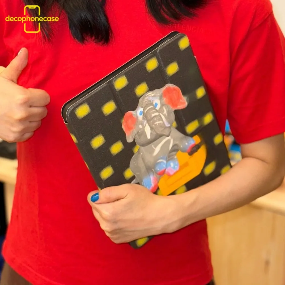 

Abstract Elephant With Pencil Holder Case For iPad Case iPad 10th Gen4th 5th 6th Air 4th 5th 10.9 Pro 113rd4th/10.2
