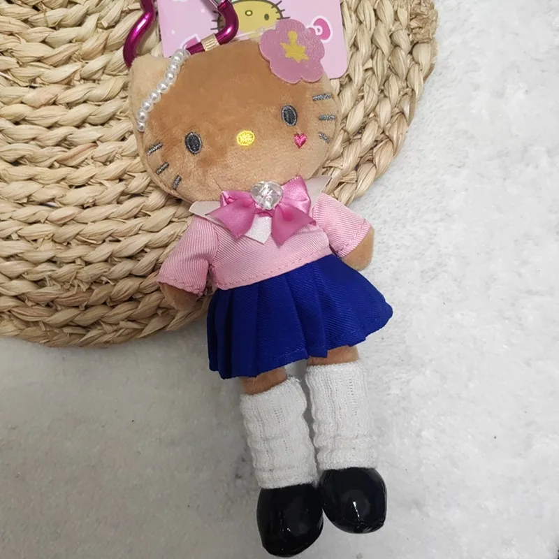 ตุ๊กตาเฮลโลคิตตี้ ซีรีส์น่ารัก ชุดกระโปรงขายาว แมว จี้ห้อยกระเป๋า ตุ๊กตาขนนุ่ม ของขวัญพวงกุญแจ