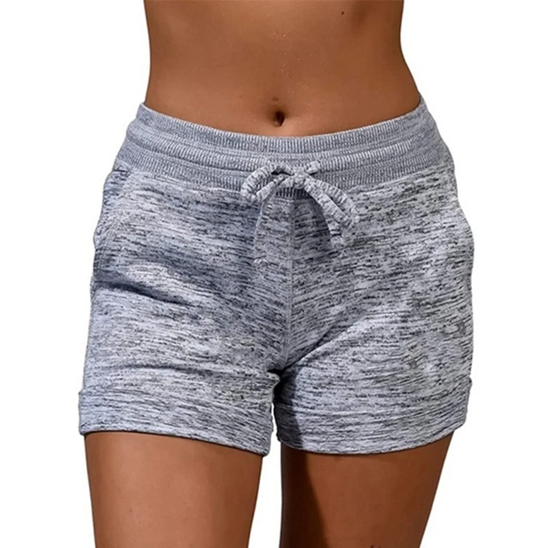 Summer Women\'s Shorts Back View Elastic Casual Sports Quick Drying Fitness Breathable Female Sweatpants Plus Size