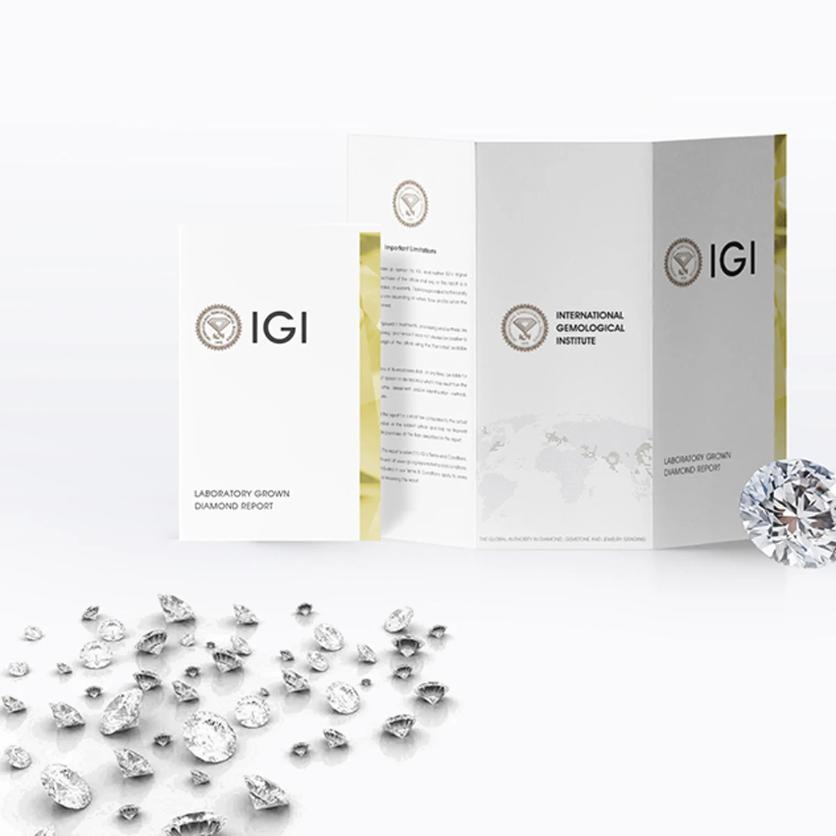 F/G 0.3-3.0CT Lab Grown Diamond Round Brilliant Cut VS Clarity Loose Diamond IGI Certificate CVD HPHT Lab Diamond Custom Shape