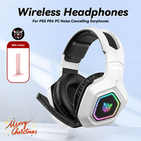 ONIKUMA B100 Headphone  or Sticker 2.4GHz Ultra-Low Latency Gaming Headset Wireless Headphone Noise Cancelling Headphones