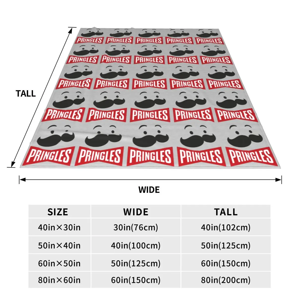 Potato Crisps Chips Pringles Print Blanket Fleece Sofa Throw Blanket Breathable for Home Bedroom Office Throws Bedspread Quilt