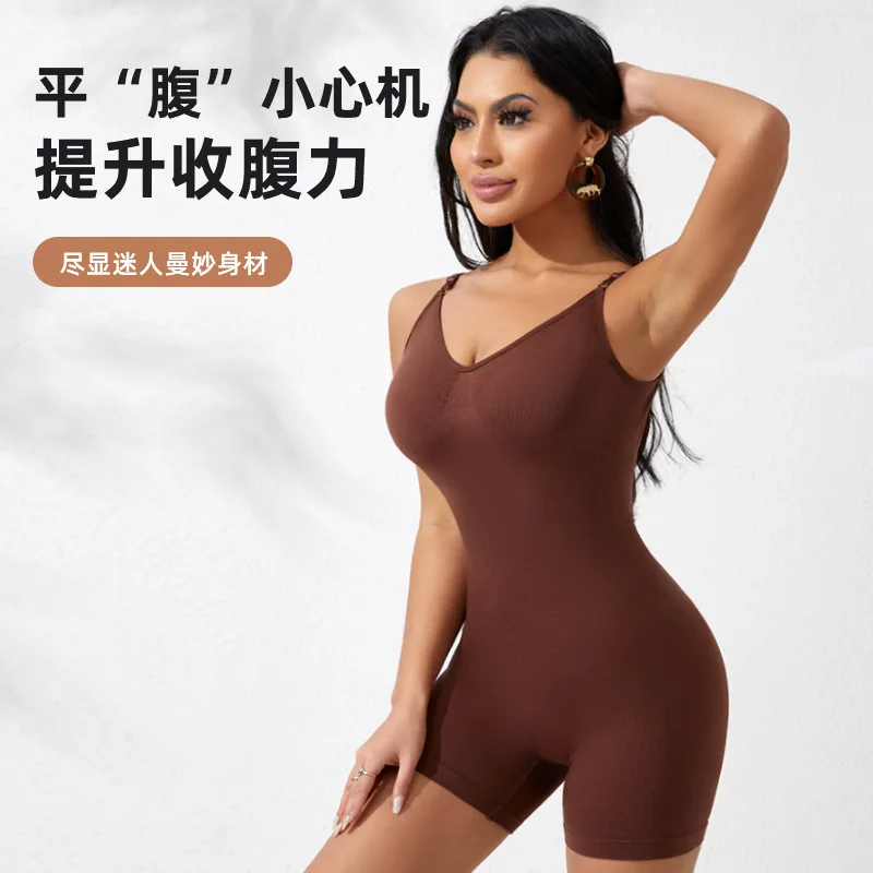 Plus Size Un Pezzo Canotta Shapewear Controllo della Pancia Butt Lifter Vita Trainer Boxer Slip Modellamento del Corpo delle Donne Dimagrante