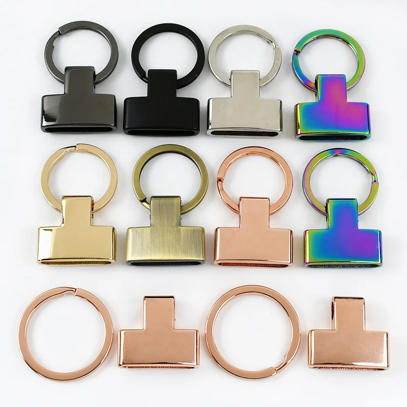 

5/10/20Pcs 20/24mm Metal O Ring Buckles Webbing Keychains Split Rings Cord End Clasps Bag Decor Hooks DIY Hardware Accessories