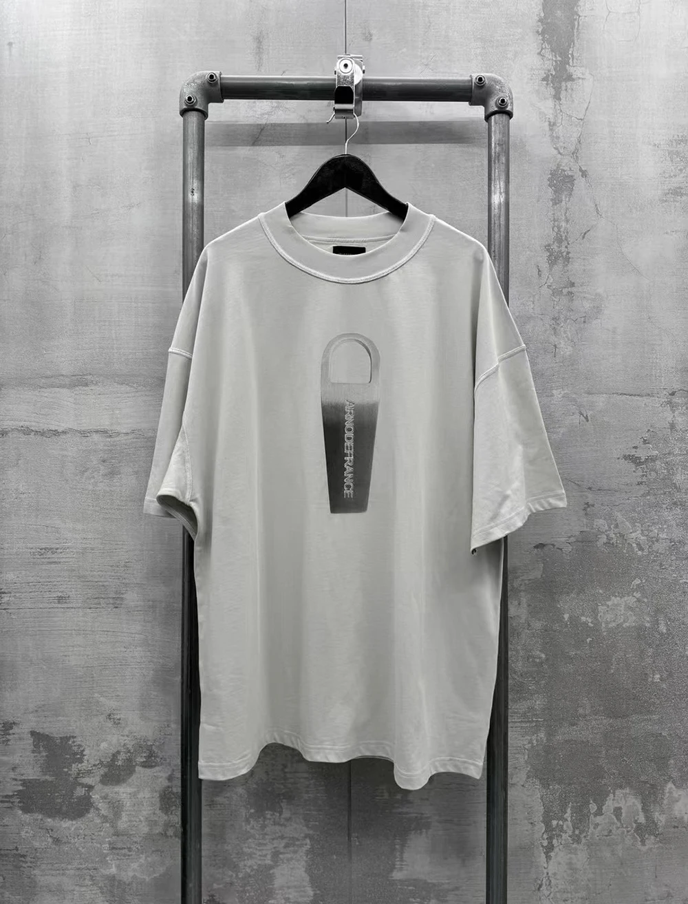 Fashion Streetwear Kanye West ADF Arnodefrance Oversized T shirt Loose Summer Y2K HIP HOP Inside-Out Tee tops t shirt for Men