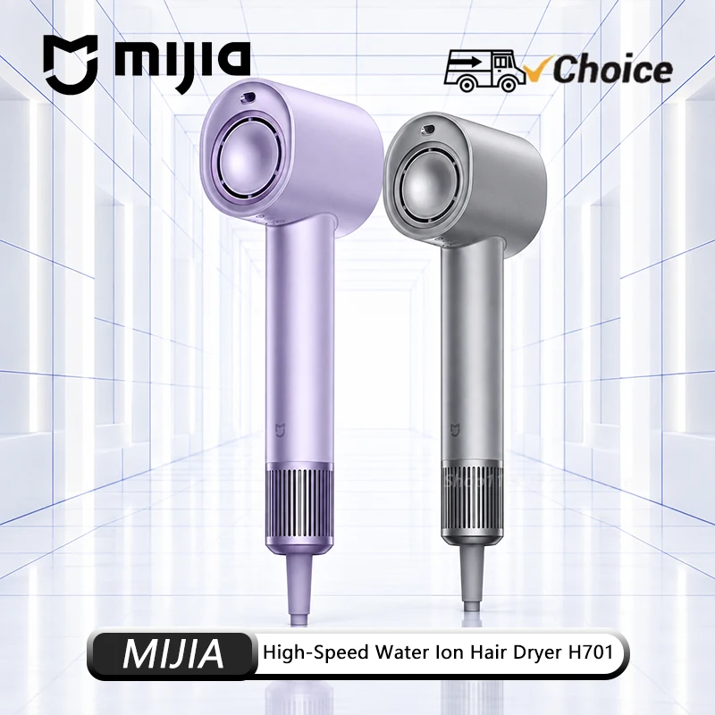 NEW Original MIJIA High-Speed Water Ion Hair Dryer H701 65m/s Fast Dry 3 Speeds 4 Temperatures 200M Negative Ions Hair Care CN