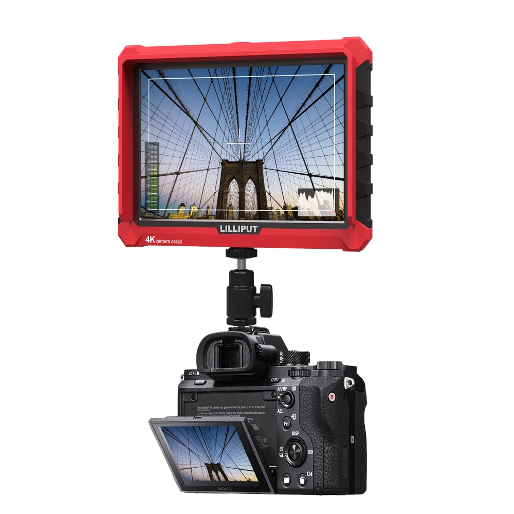 NEW Lilliput A7S 4K Monitor 7inch 1920x1200 HD IPS Screen 500cd/m2 Field Camera Monitor 4K HD-MI Video for Nikon Canon  DSLR