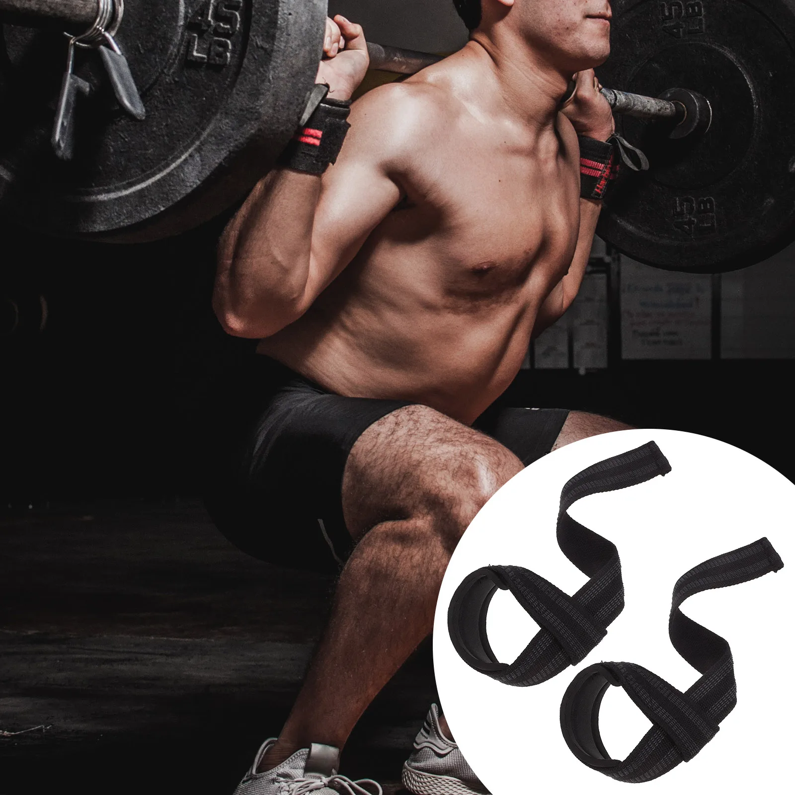 

2Pcs Fitness Wristband Stable Flexible Wrist Wrap Anti Slip Wrist Support Weightlifting Grip Strap Training Brace for Gym Sports