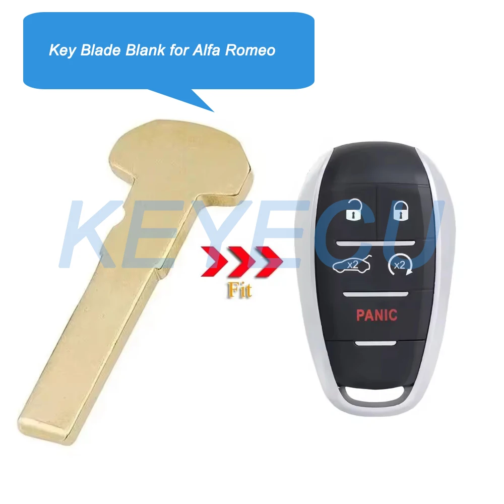 

Remote Blank Key Blade for Alfa Romeo Giulia 2015 2016 2017 2018 2019 2020 2021 20 Etcetera Replacment Smart Emergency Spare key