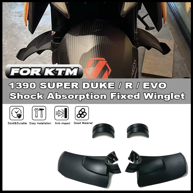 

For KTM 1390 SUPER DUKE / R / EVO 2024-2025 Motorcycle Spoiler Wing Air Deflector Shock Absorption Fixed Winglet GP Wings