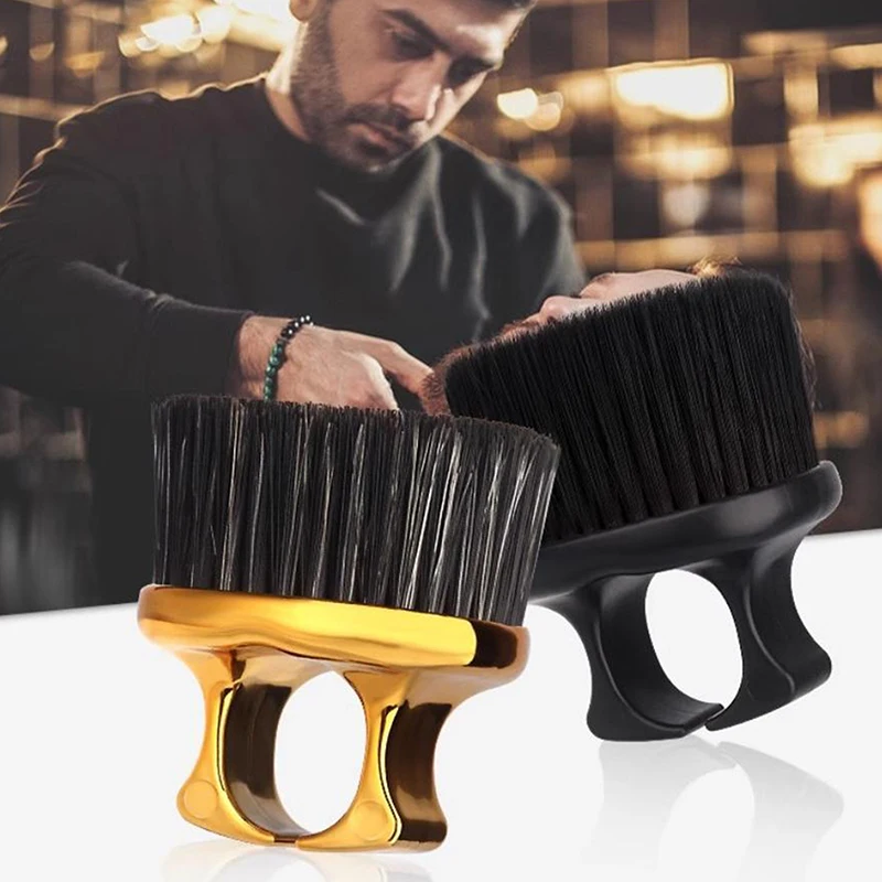 

{HBA17} Beard Trimmer Finger Brush Barber Hair Cutting Clean Neck Duster Brush Professional Salon Styling Tools