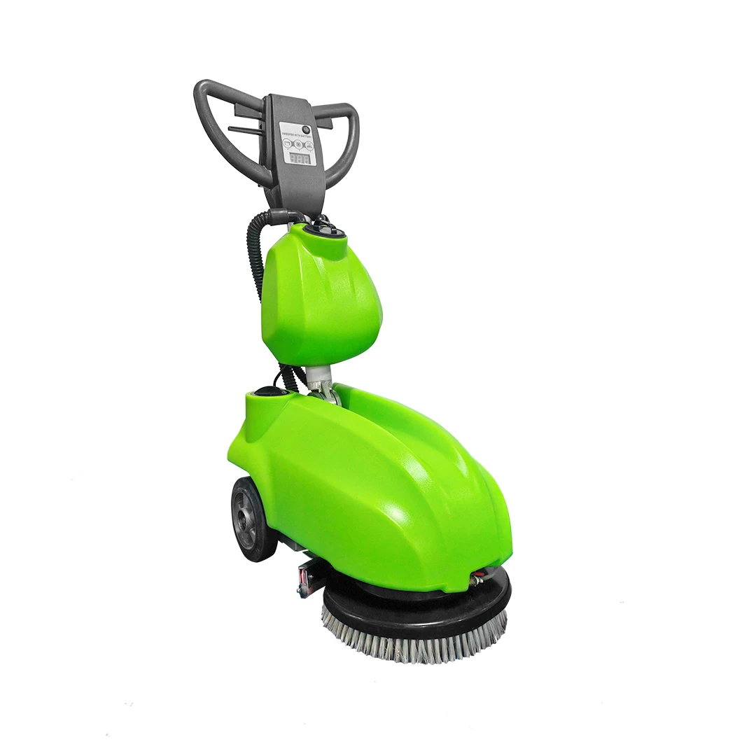 

Battery Powered Hand Push Sweeping Machine Floor Washing Scrubber Cleaning Equipment