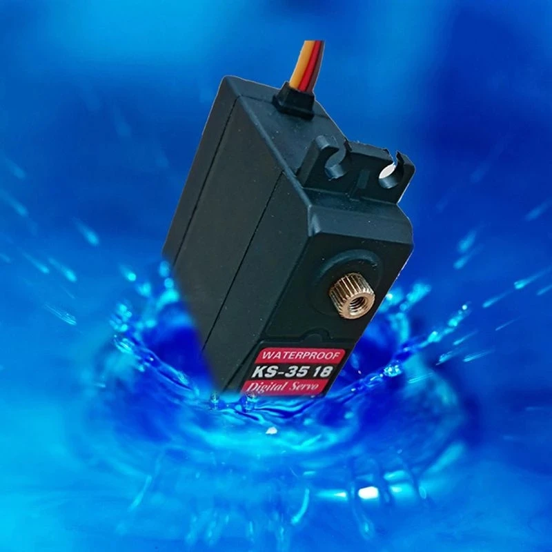 KS-3518 Waterproof High Torque Full Metal Gear RC Servos Motor Airplane Helicopter Boat Car Digital Servo 15Kg Torque Angle Of