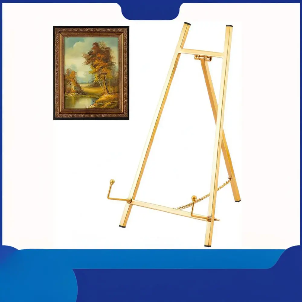 Adjustable Metal Easel Stand For Wedding Welcome Sign Painting Art Display Tripod Poster Frame Decorative Floor Rack
