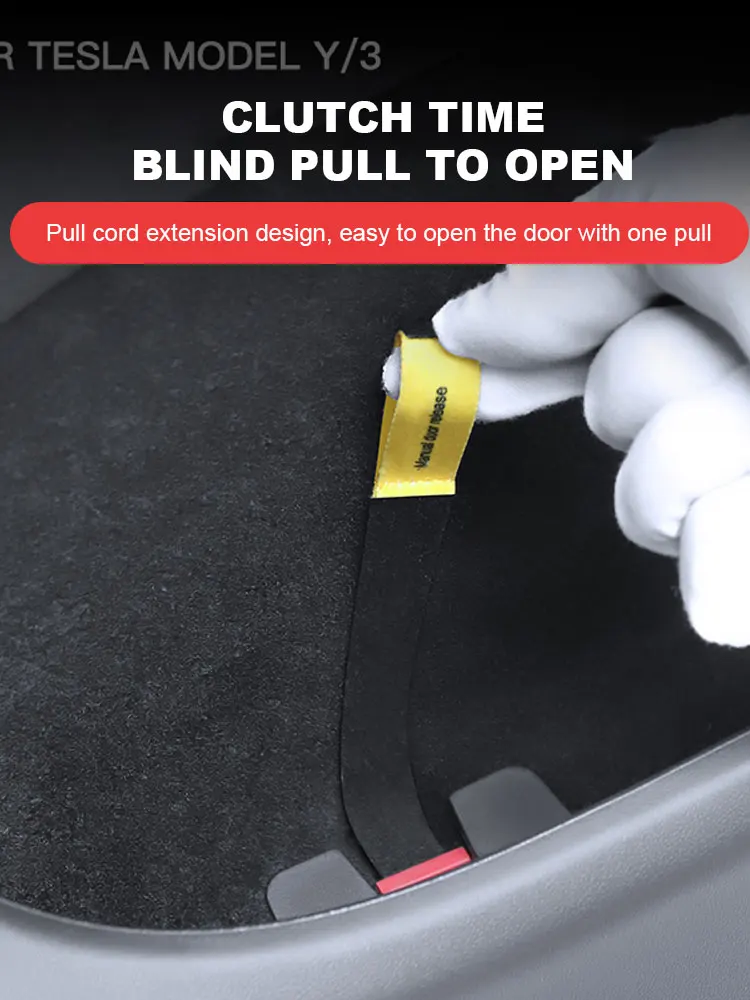 Car Door Emergency Handle Extended Manual Door Release Back Door Release Handle Emergency Safety Pull Rope for Tesla Model Y