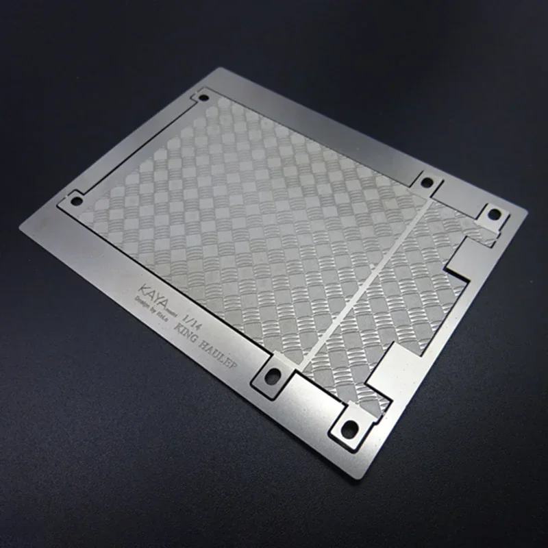 Metal Anti-skid Pattern Decorate Plate for 1/14 Tamiya RC Truck Trailer Tipper King Haule 56301 56344 Car Parts