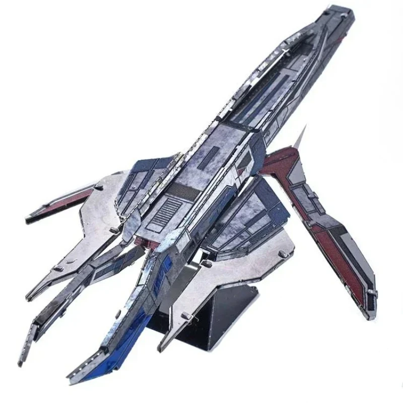 DIY Mini Spacecraft 3D Metal puzzles Model Turan Cruise Alliance Cruiser Normandy Model Airplane Jigsaw Assemble Kids Toys