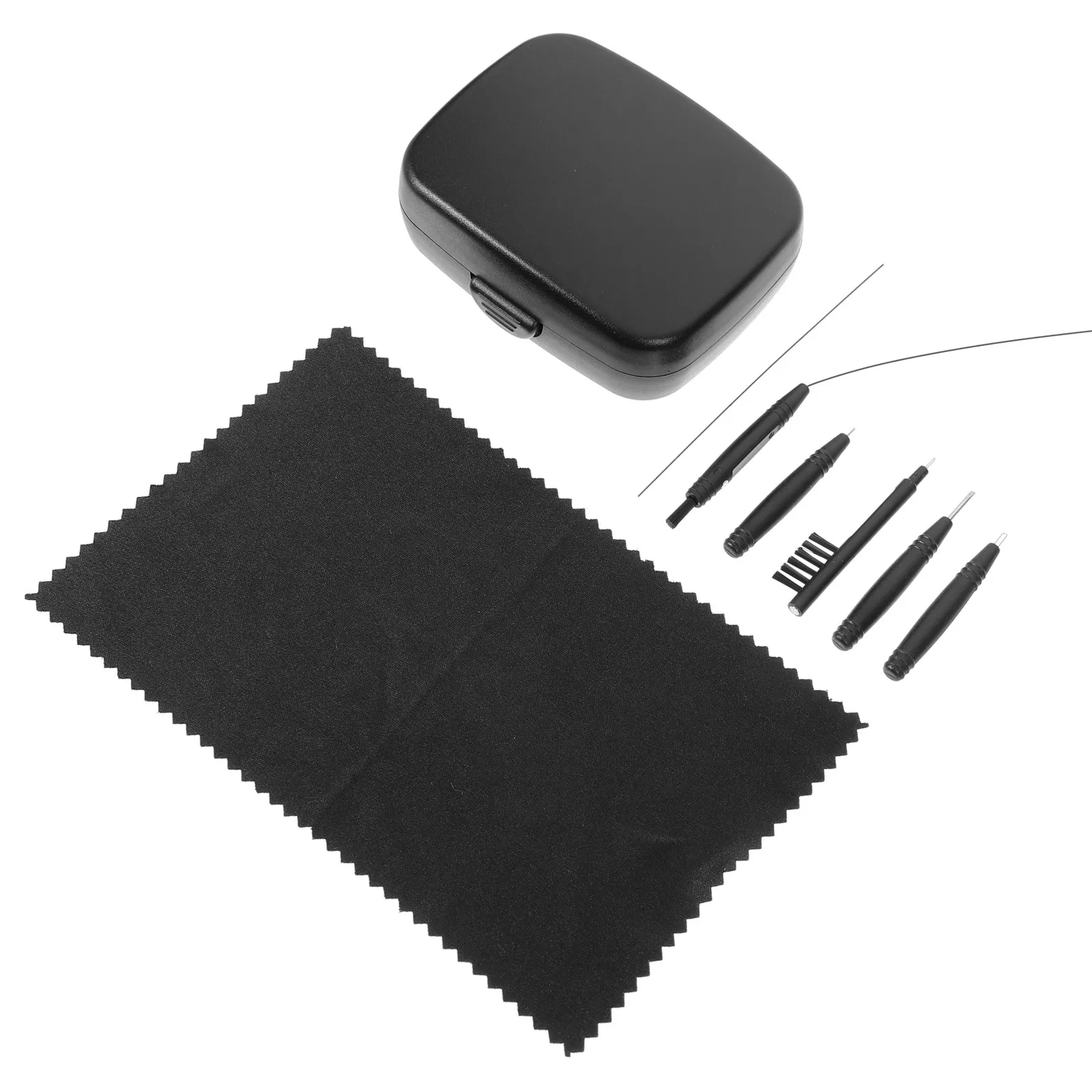 1Set Cleaning Kit for Hearing Aid Portable Mini Brush Professional Wax Cleaner Earwax Removal Hearing Aid Supplies