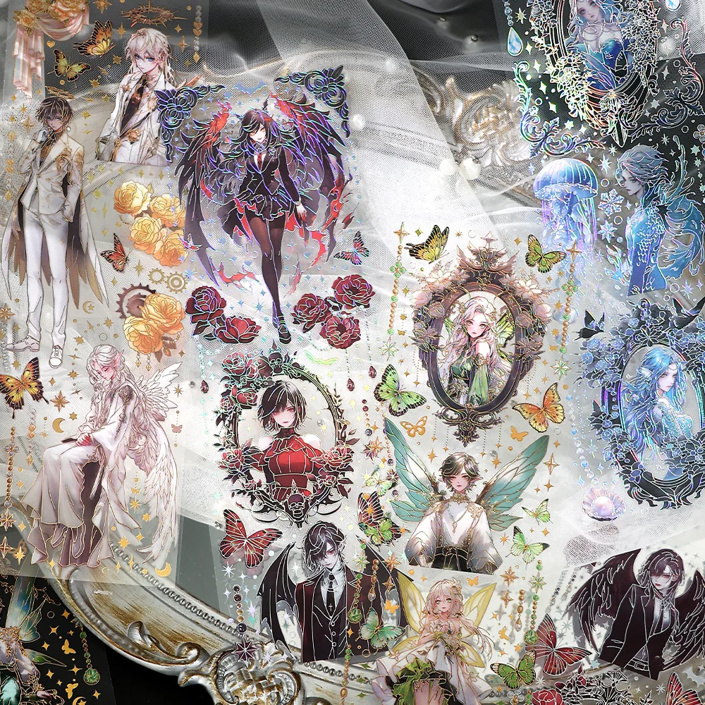 8Packs/Lot Grenzeloze Rijk Serie Retro Creatieve Decoratie Diy Huisdier Sticker