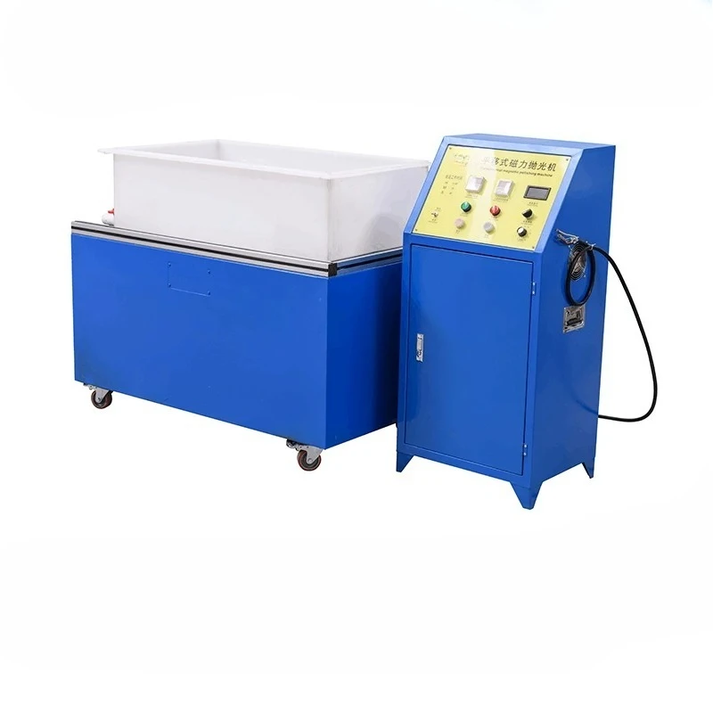 30-60 kg single group double group frequency conversion magnetic polishing machine translational magnetic grinding machine