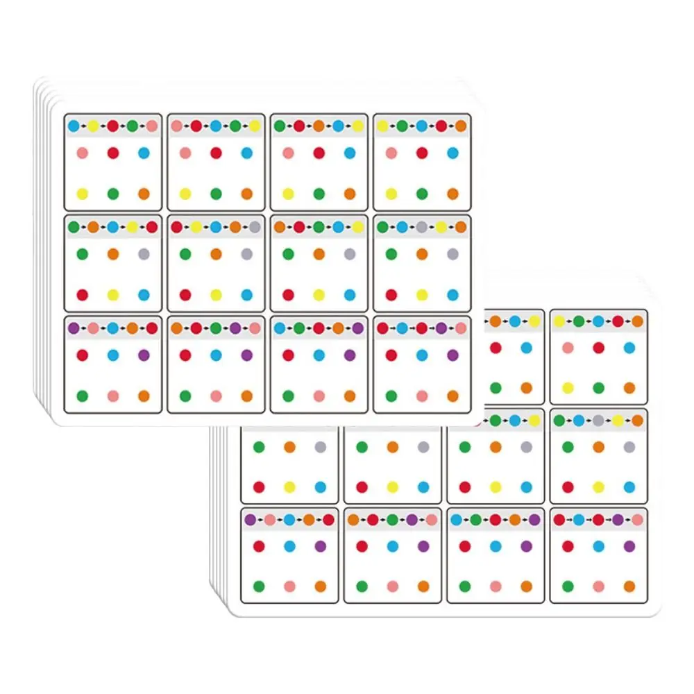 Color Recognition Erasable Pen Training Cards Attention Training Reusable Training Link Cards Erasable Focus Exercise Cards