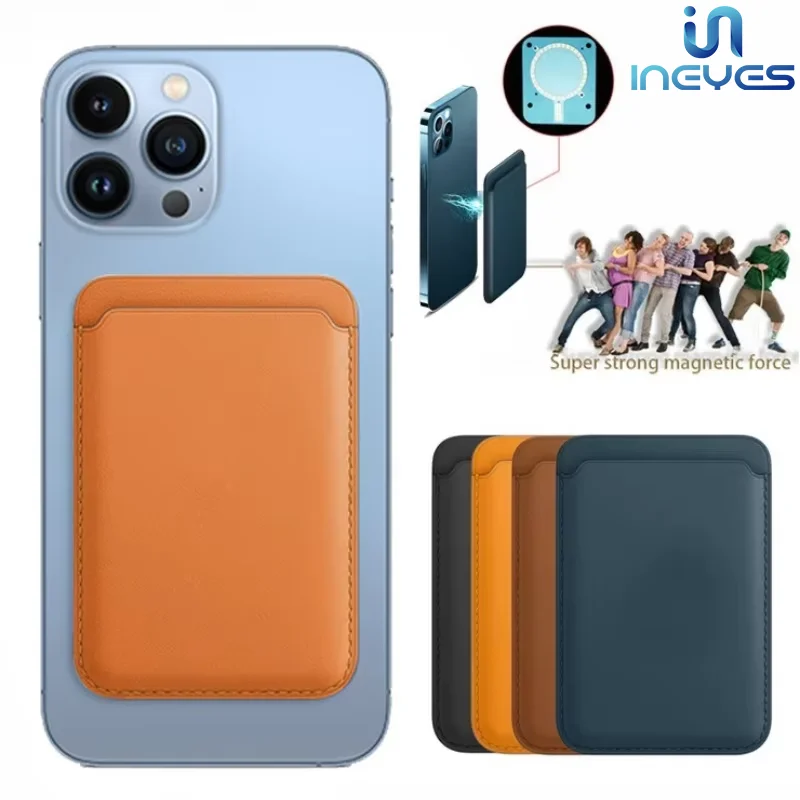

INEYES новый прочный магнитный кожаный кошелек со скрытой подставкой, чехол для Magsafe для iPhone 17, 16, 15, 14, 13, чехол с магнитным держателем для карт