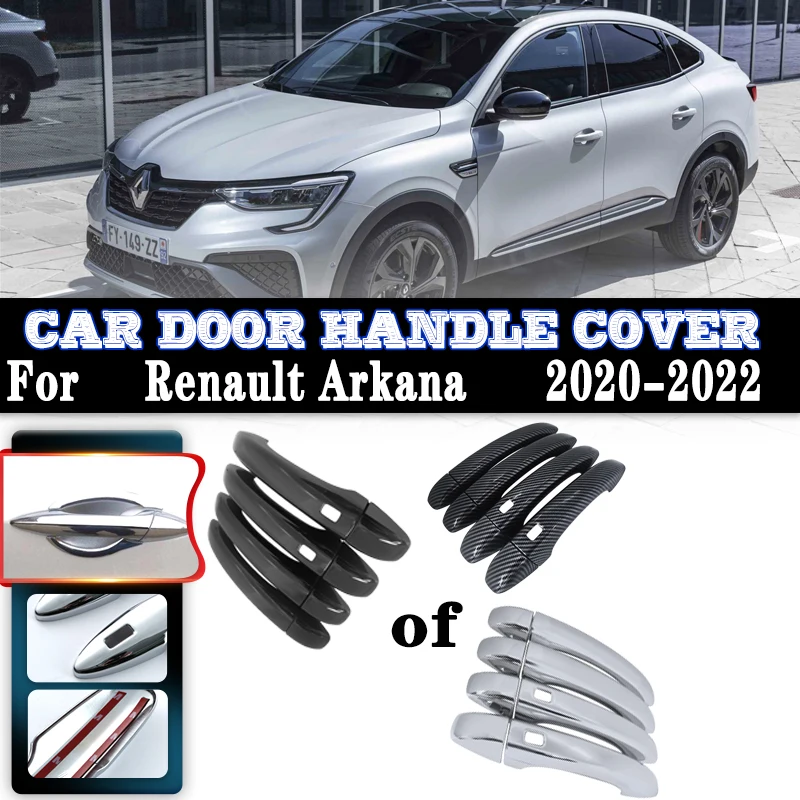 

For Renault Arkana Samsung XM3 Megane Conquest 2020~2022 Car Door Handle Cover Exterior Scratch Protective Decor Car Accessories