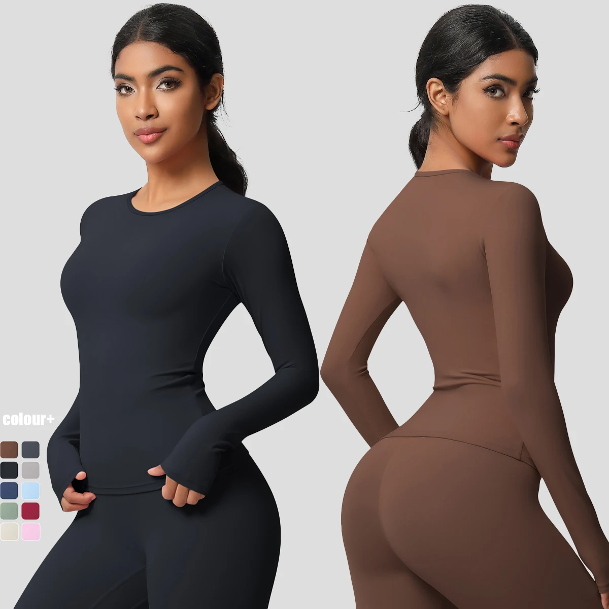 High Intensity Running Pilates Long Sleeve Yoga Shirts Sport Top Fitness Clothes Women Top Quick Drying Tight Fitting Sportswear