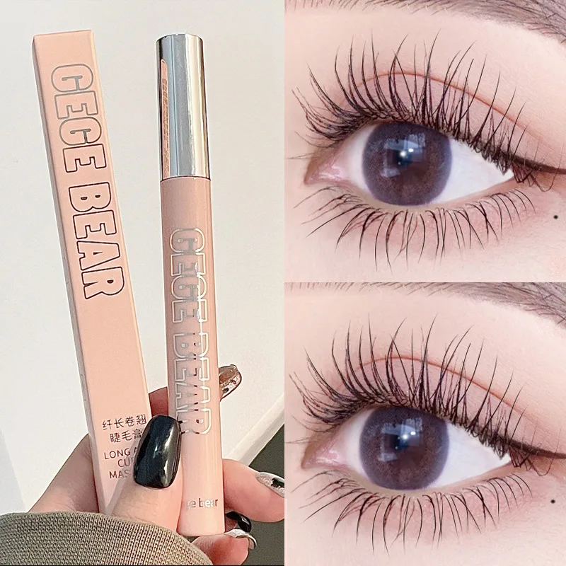Gege ours mascara imperméable mince frisé tête de brosse fine ne tache pas étendue mascara longue durée
