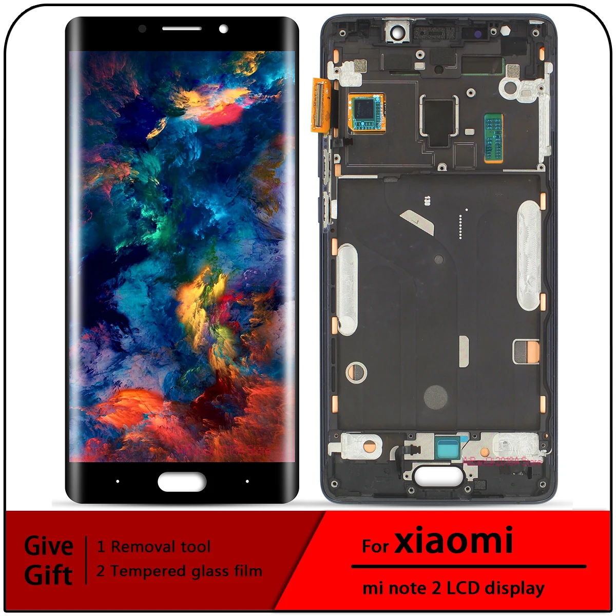 Super Amoled Axisinternational For Xiaomi Note 2 Mi Note 2 LCD Screen Display+Touch Panel Digitizer For Mi Note 2