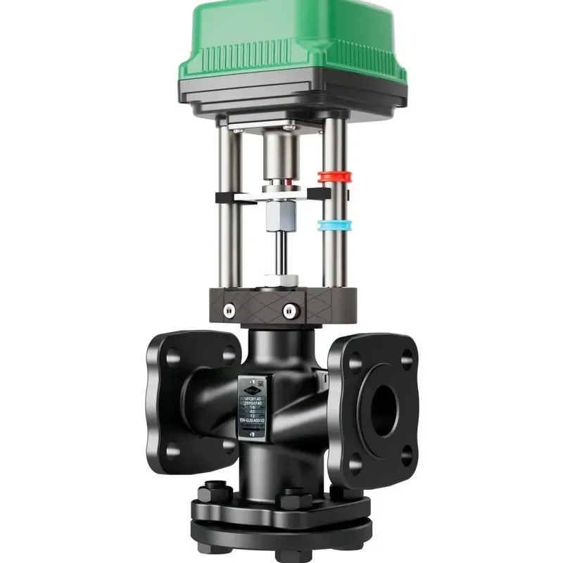 Detalhe 2 de Válvula solenoide Electric Solenoid Control High Temperature Industrial Pressure Divert Radiator Valve Controller Actuator OEM Pneumática