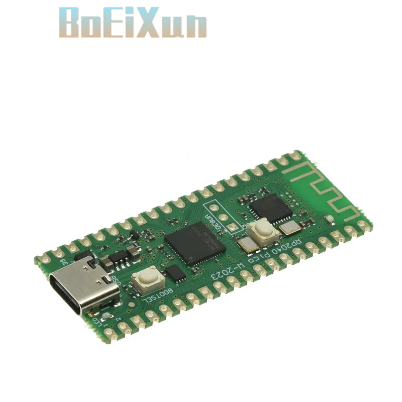 1-10PCS RP2040 for Raspberry Pi Pico W Board with 2.4G WiFi Dual-Core 264KB ARM Microcomputers High-Performance Cortex-M0