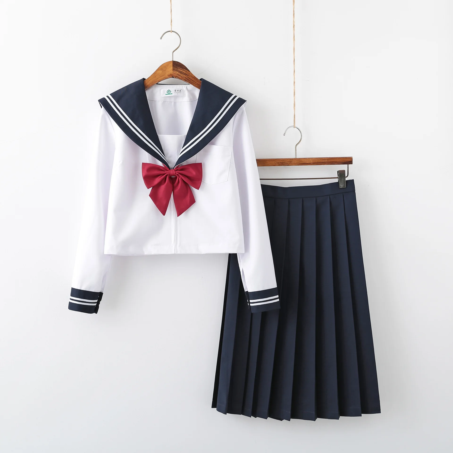 

Japanese School Jk Sailor White Three School College Style Japanese Class Uniform Graduation Performance School Uniform