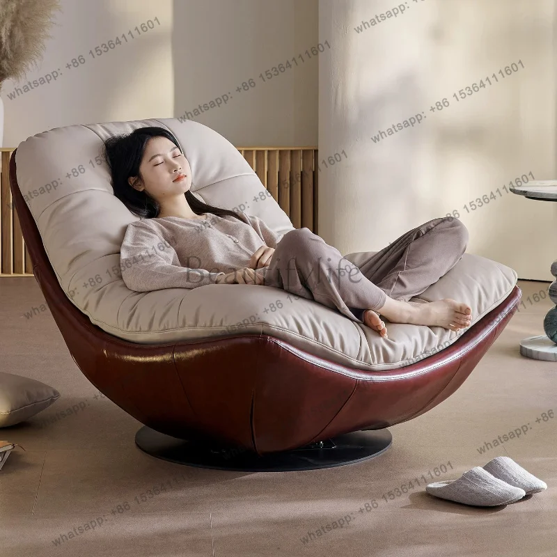 

Italian light luxury sofa chair living room home modern simple balcony advanced lazy recliner