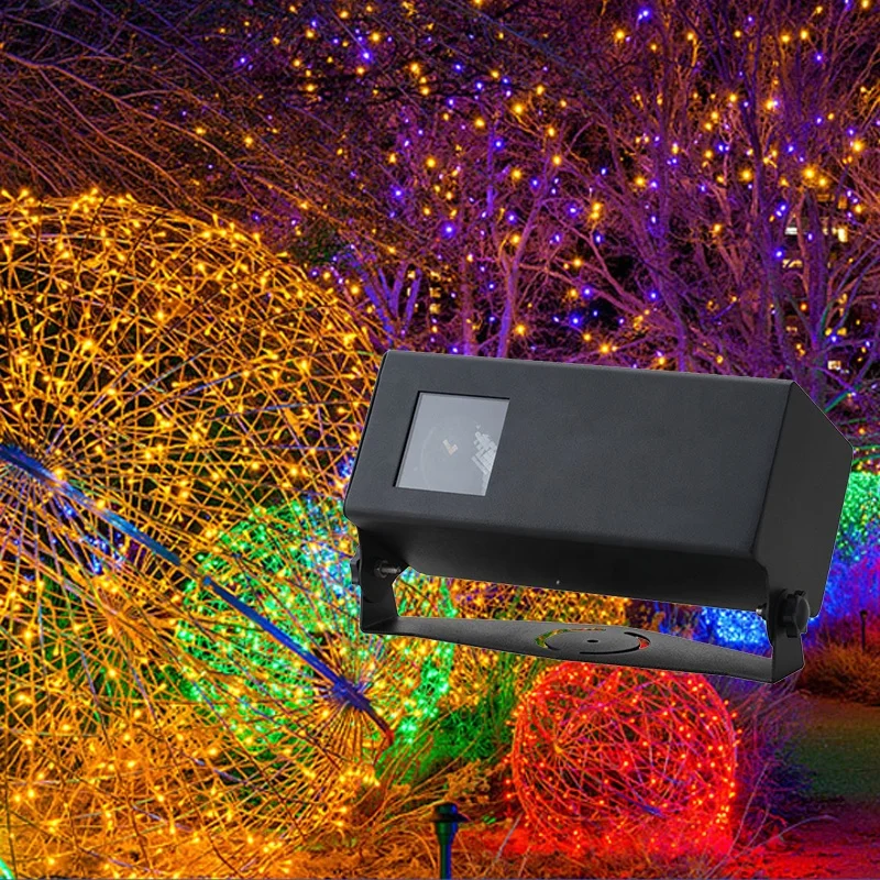 

35W Outdoor RGB LED Firefly Light Dynamic Park Waterproof Tree Spotlight Aluminum IP65 DC Landscape Garden Snow Projector Light